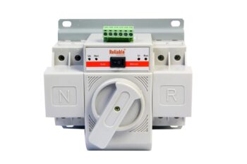 2P 63A, Breaker with Motor Type ATS of Reliable, L-N 220V 110V, Dual Power Automatic Transfer, Electrical Selector Switches Uninterrupted 63A, By Reliable Electric