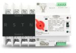 4P 125A, 3 Phase Din Rail ATS of TOMZN, L-N 220V, Dual Power Automatic Transfer, Electrical Selector Switches Uninterrupted 63A, 100A, 125A, By Reliable Electric