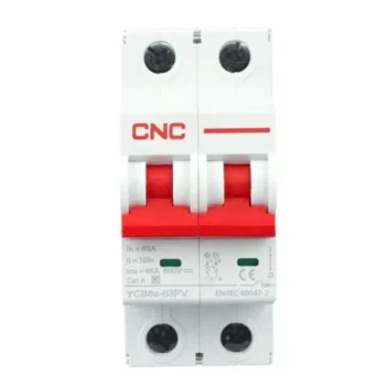 CNC DC 2 Pole MCB 800V Circuit Breakers YCB8s-63PV