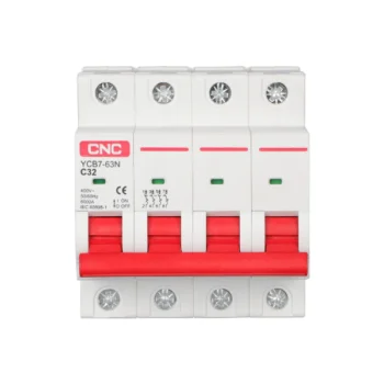 CNC 4P MCB AC Circuit Breaker YCB7H-63A