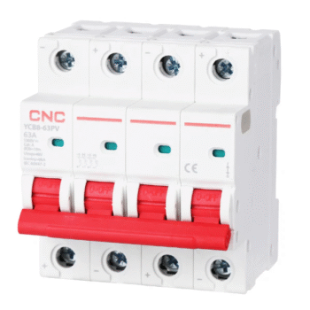 CNC DC 4 Pole MCB Circuit Breakers 1000V YCB8-63PV