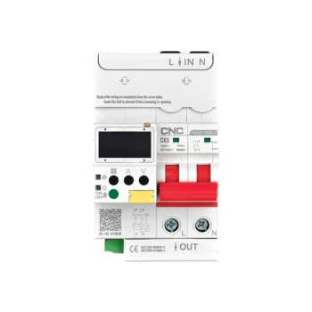 CNC 2 pole WiFi Smart Circuit Breaker With Display Temperature Control
