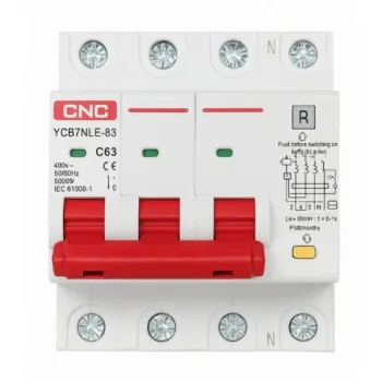 RCBO 4P Residual Current Circuit Breakers 32A, 63A YCB6HLN