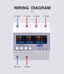 Wifi Auto Phase Selector, TOMZN, Three-phase Separate, Prepaid Function 63A 3P+N, Adjustable Over Under Voltage Current Protection Monitor, Din Rail Auto Phase Selector, adjustable Over and Under Voltage current protection Monitor Relays Protector adjustable Over Under Voltage, current limit protection, Relay, By Reliable Electric