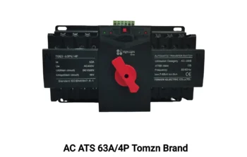 DC/AC 4P 63A ATS, Night Light Series, Breaker with Motor Type ATS of Tomzn, L-N 220V 110V/ 1000V DC, Dual Power Automatic Transfer, Electrical Selector Switches Uninterrupted 63A, By Reliable Electric