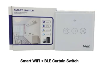 Smart Curtain Switch, Wireless Modern Remote Control, Work With Google Home, Tuya, Smart Life, Alexa, Wifi, Bluetooth, ZigBee, TMALL Genie, Xiaoai Classmate, IOS/Android 100-240VAC By Reliable Electric